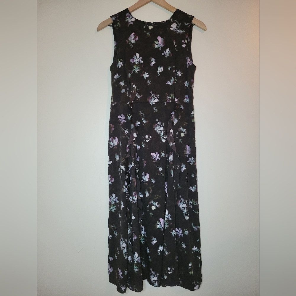 simply Vera Wang dark floral midi dress, xsmall